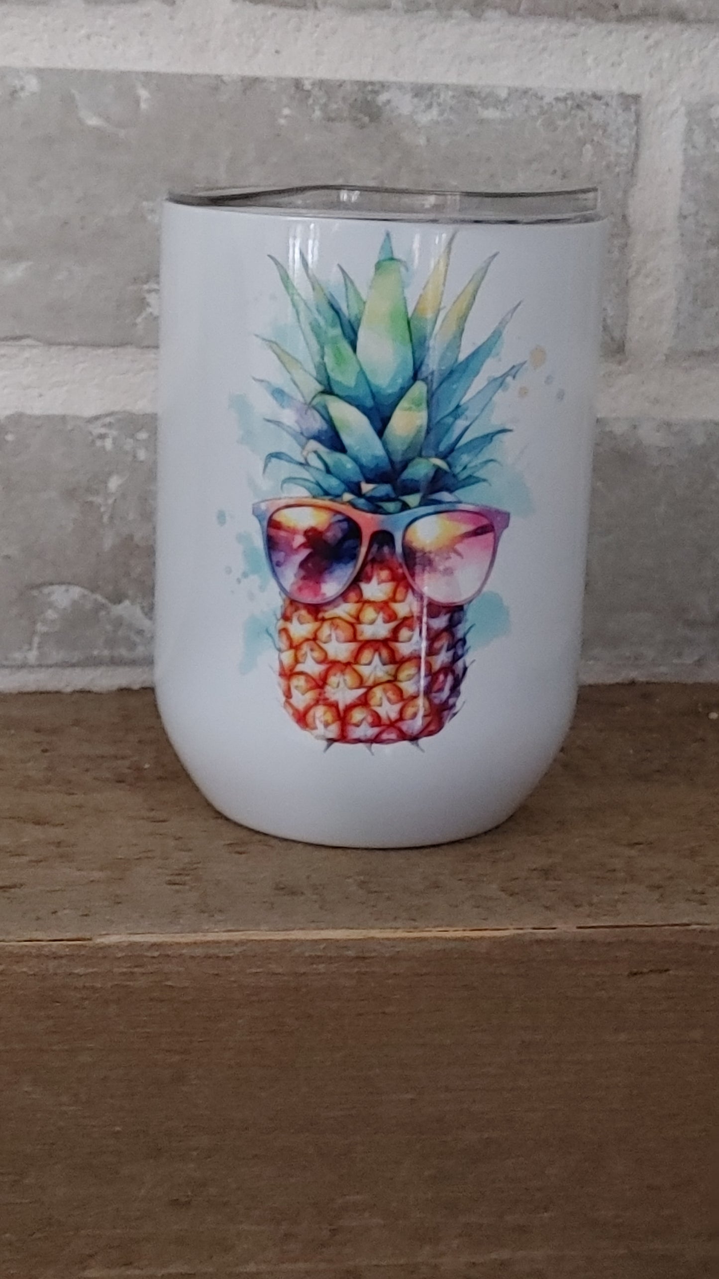 Verre à vin isotherme "Ananas " 12oz