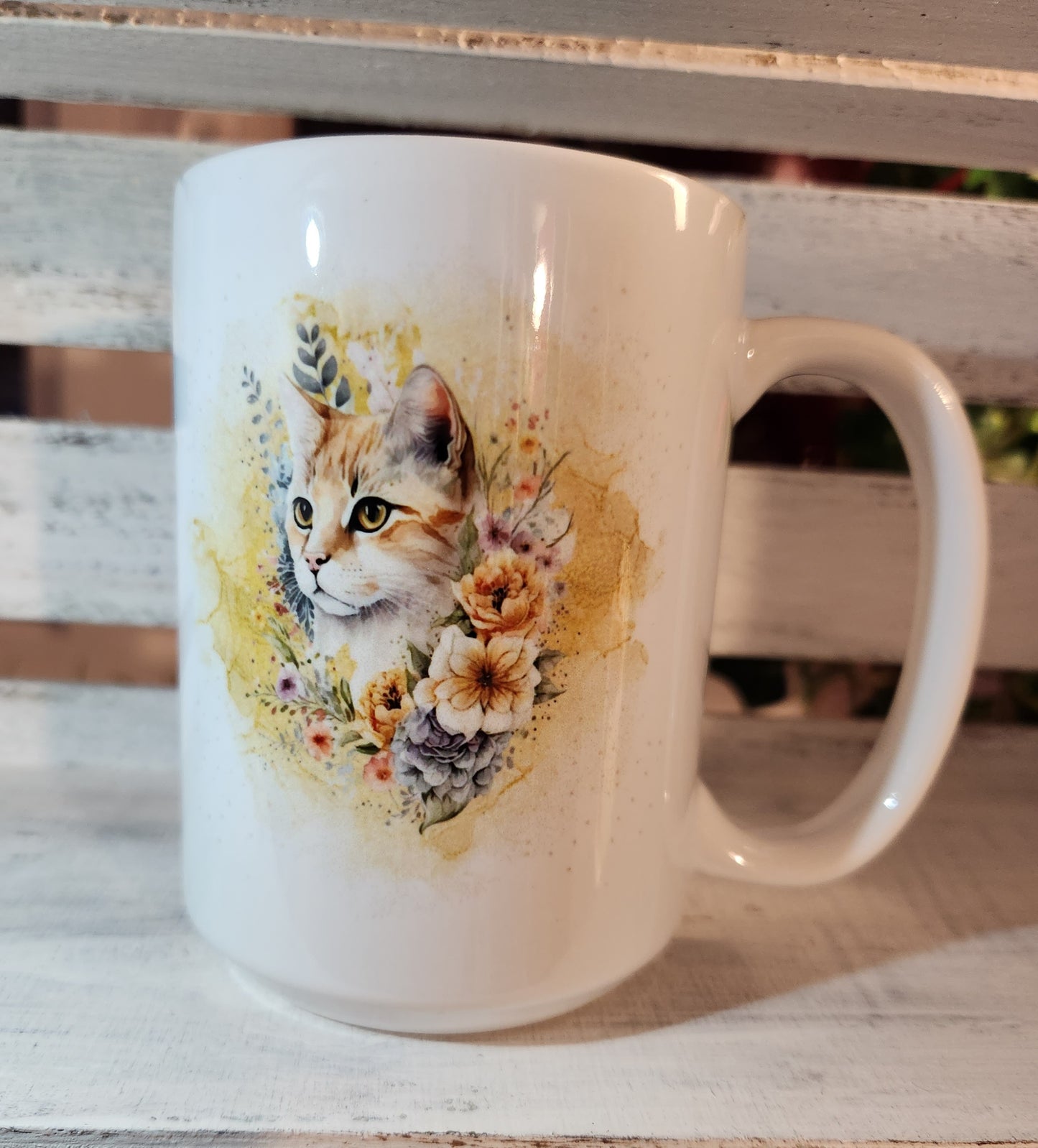 Tasse "Chat jaune" 15 oz