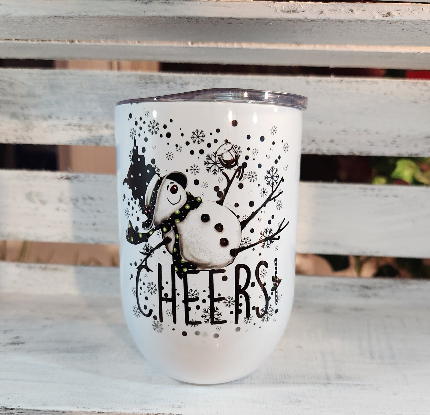 Verre à vin isotherme "CHEERS" 12oz