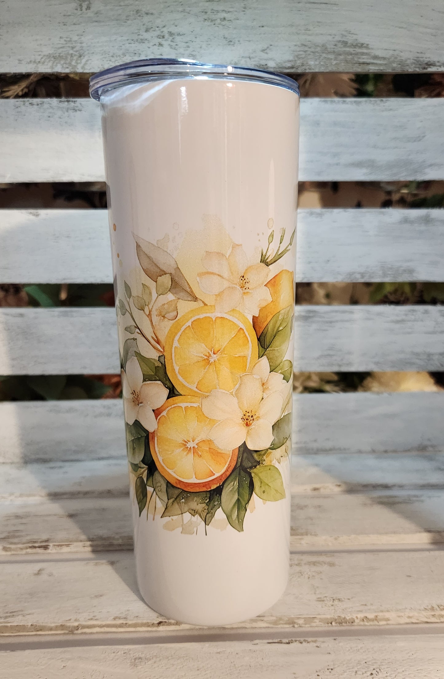 Tumbler isotherme "Explosion de citrons" 20 oz