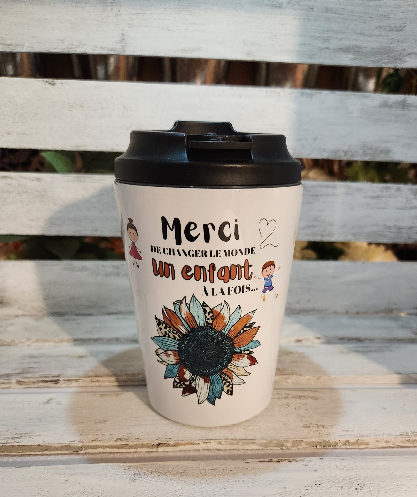 Verre à café isotherme "Garderie " 12oz