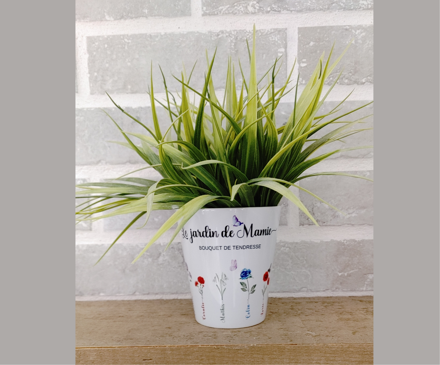 Pot de fleur 12 oz "Jardin de Mamie"