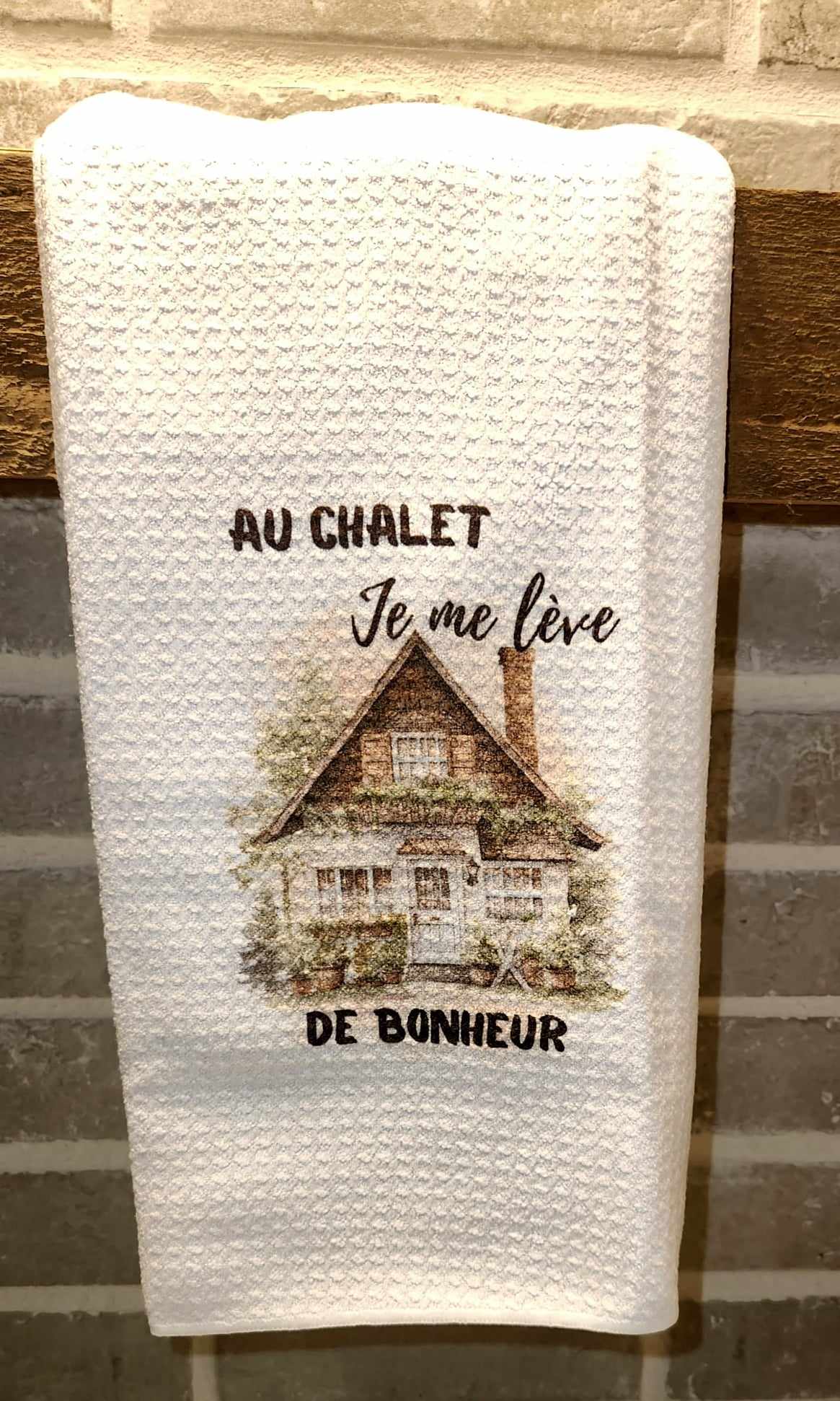 Linge vaisselle "Chalet Bonheur"