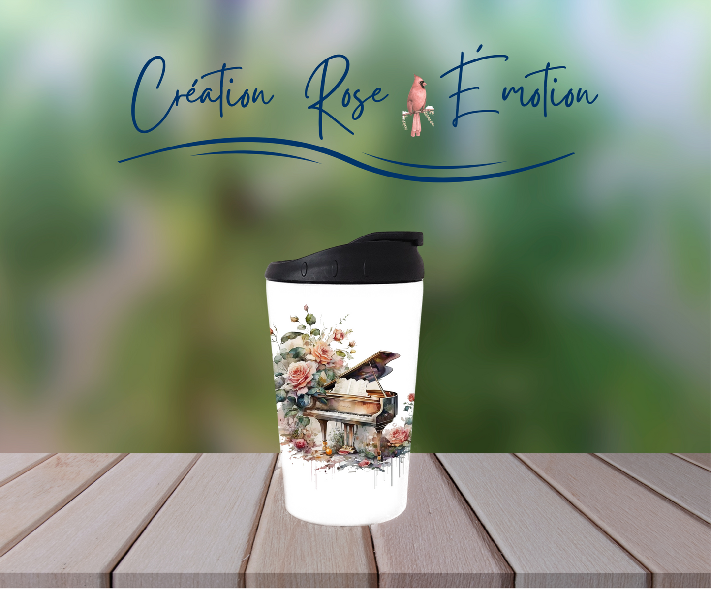 Verre à café isotherme "Piannissimo " 12oz