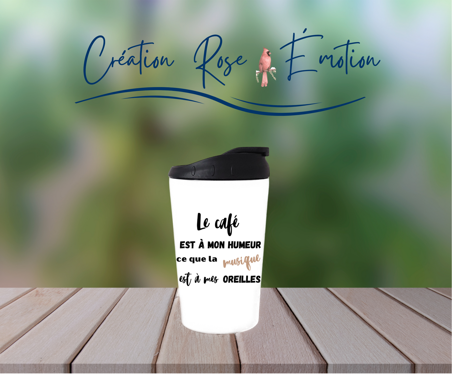 Verre à café isotherme "Piannissimo " 12oz