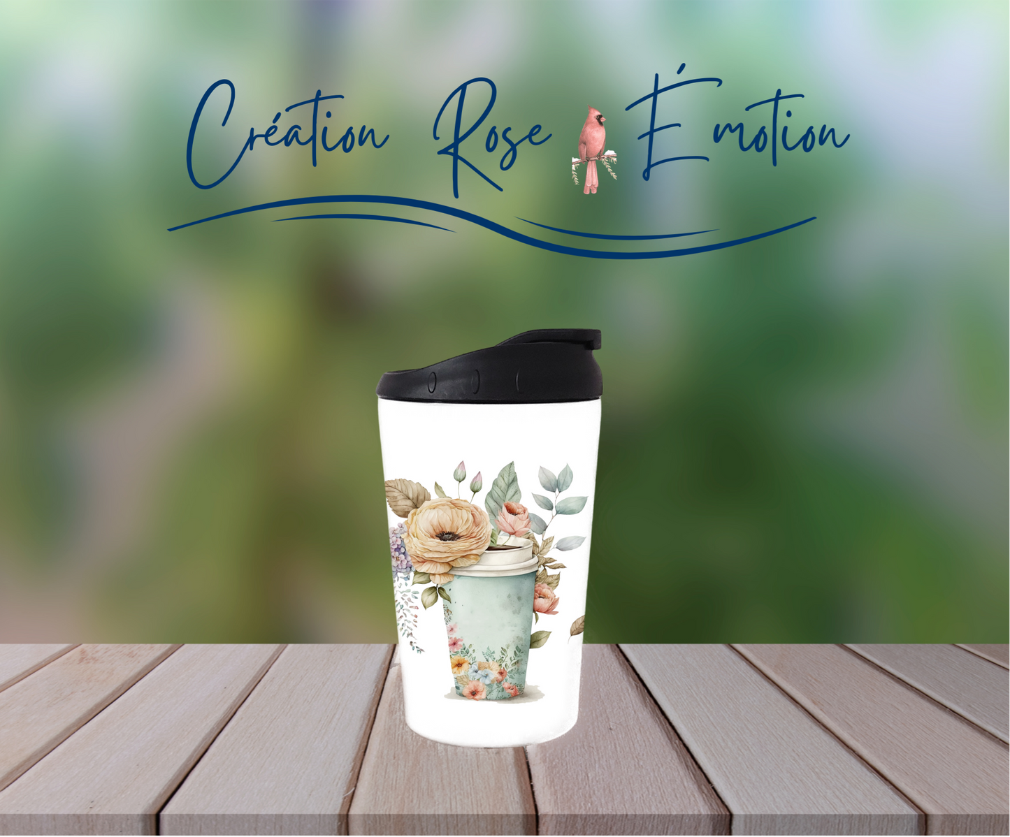 Verre à café isotherme "Café du jour " 12oz
