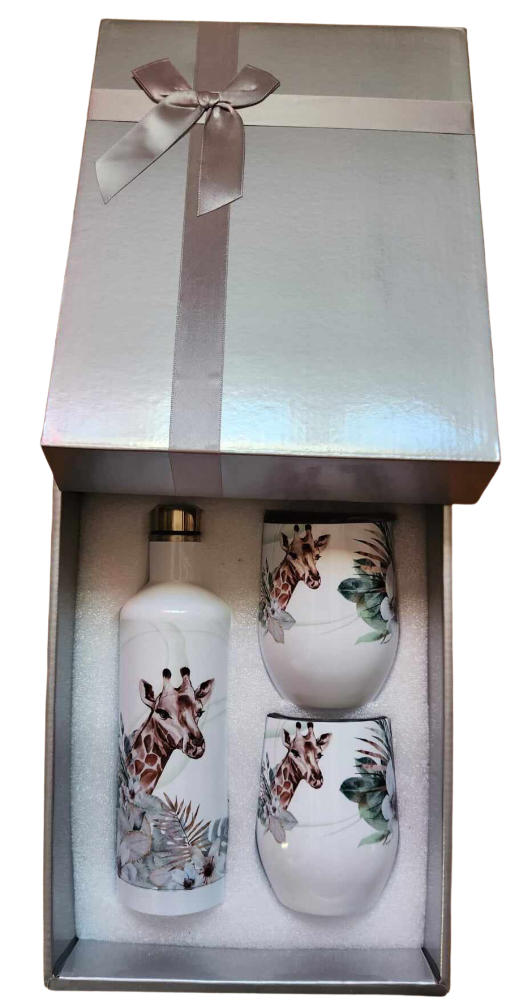 Ensemble Verre à vin isotherme "Girafe"