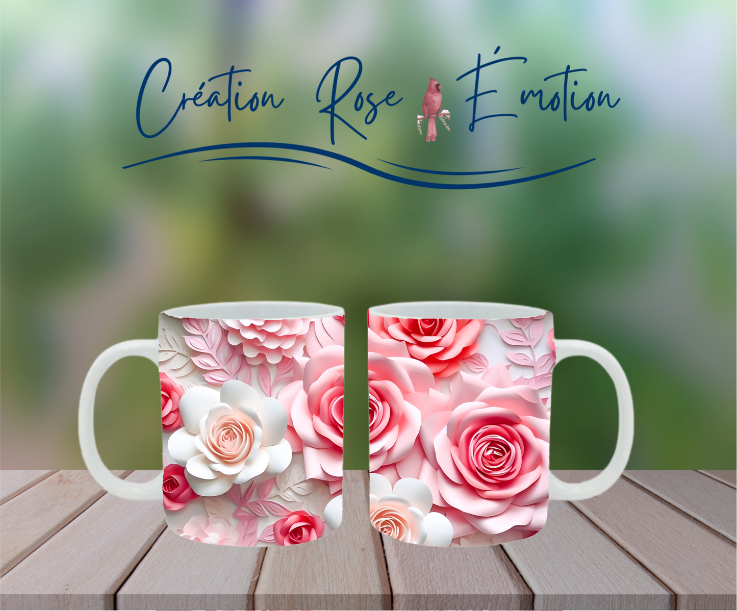 Tasse "3D Rosissima" 15 oz
