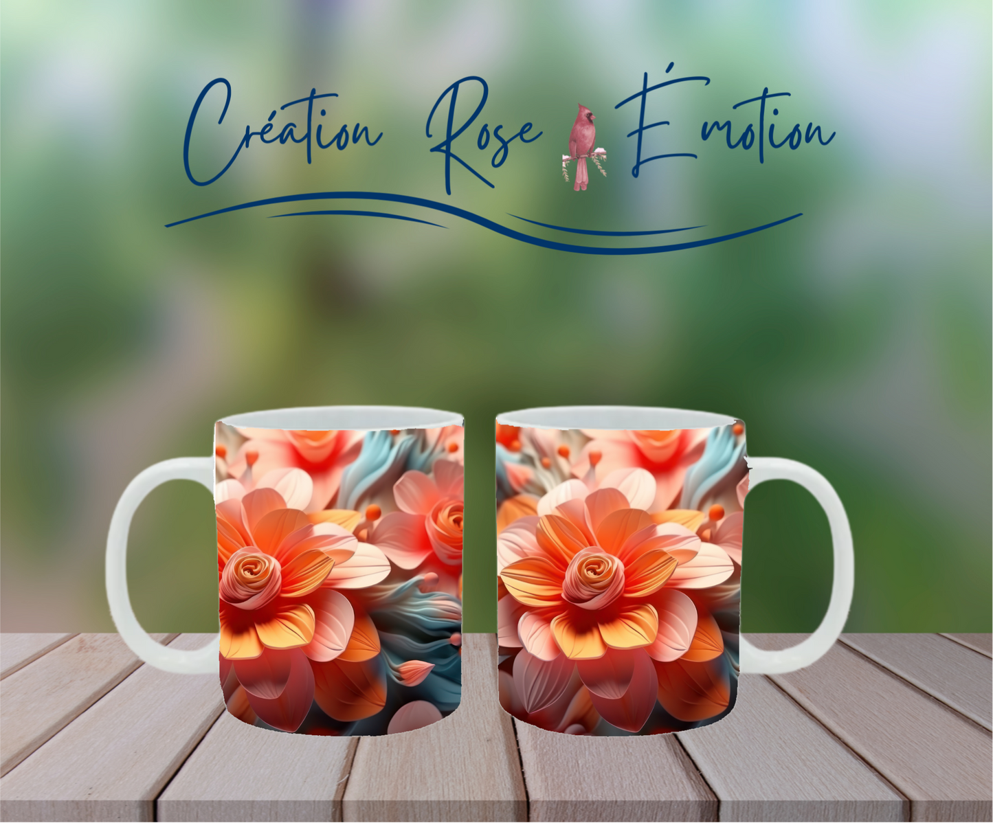 Tasse "3D Tangerina" 15 oz
