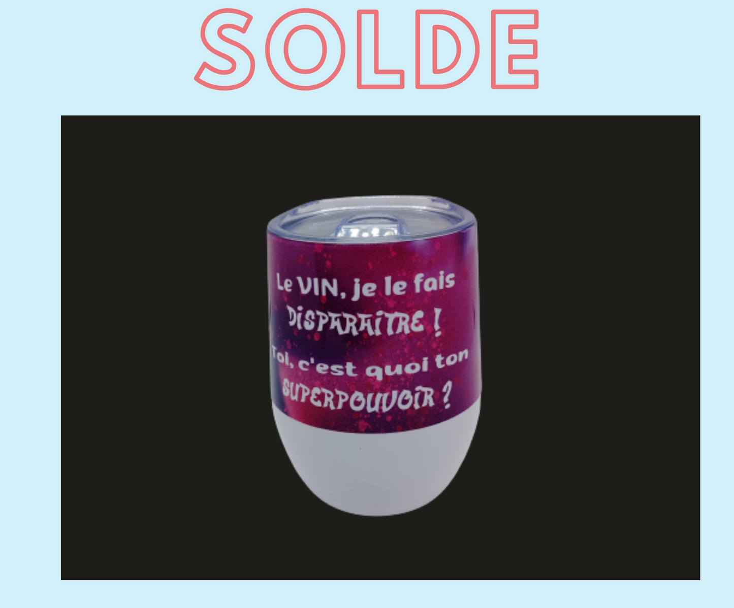 z-Verre à vin isotherme "Pouvoir" 12oz