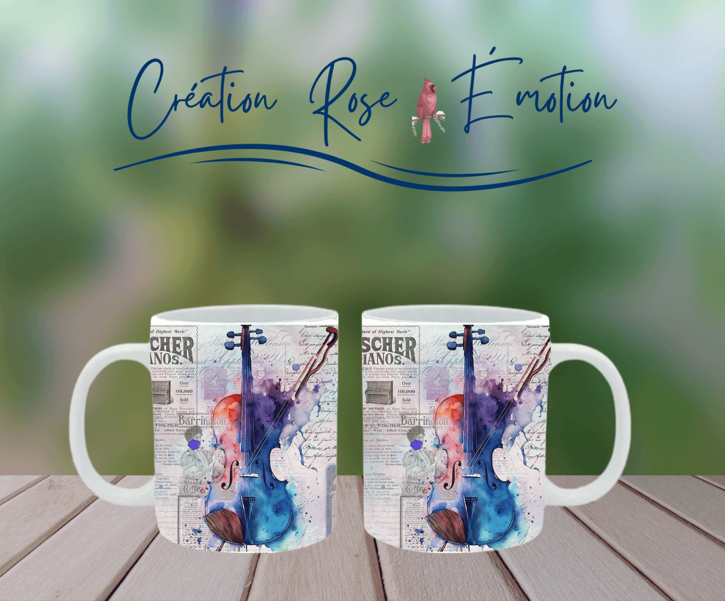 Tasse "Mélodieuse" 11 oz.