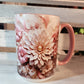Tasse "3D fleurie rose" 15 oz