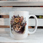Tasse "Chaton tout en fleur" 15 oz
