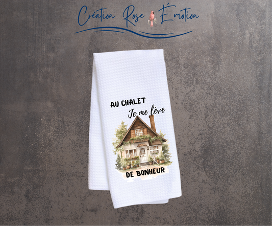 Linge vaisselle "Chalet Bonheur"