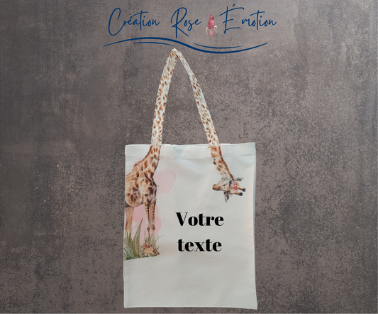 Sac en toile Girafe