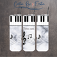 Tumbler isotherme "Musique noir et blanche " 20 oz