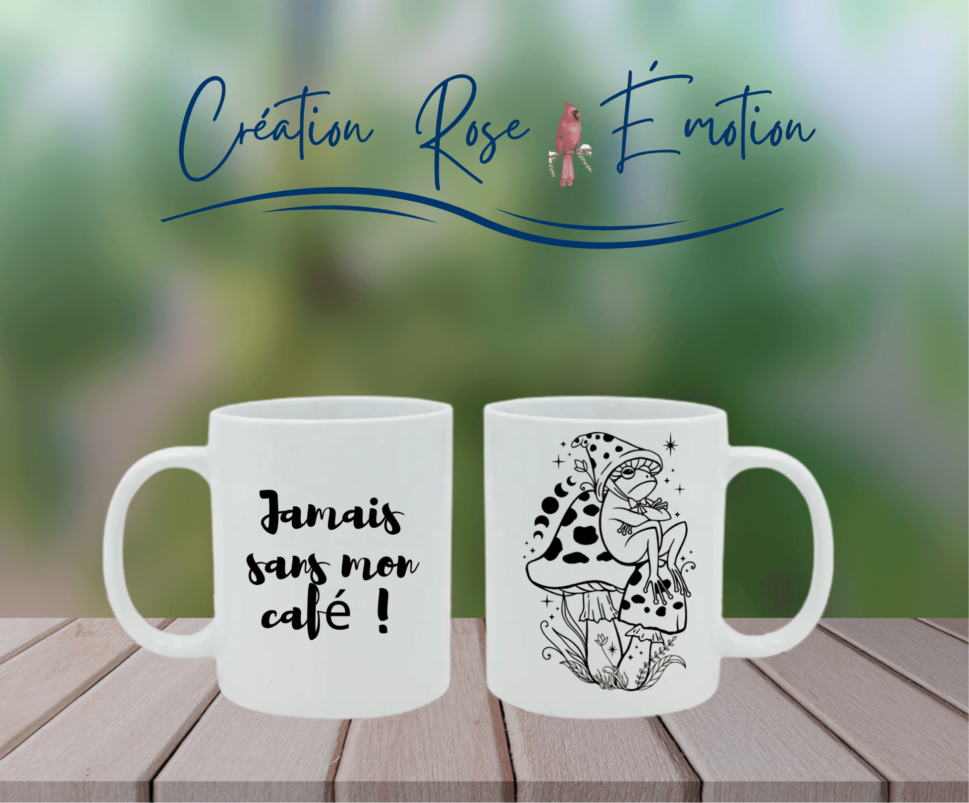 Tasse "Jamais sans mon café" 11 oz.
